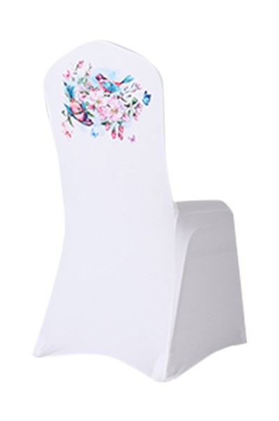 Customized Hotel Chair Cover Special White Banquet Thickening Universal One Piece Wedding Hotel Elastic Fabric Chair Cover SKSC024 detail view-4